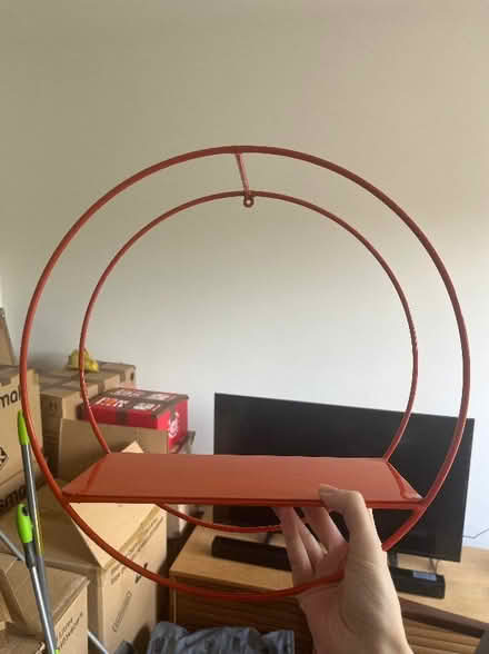 Photo of free Orange circular shelf (Wisewood S6) #1