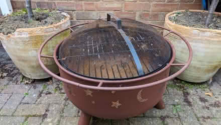 Photo of free Metal fire pit approx. 75cm wide by 40cm tall (Upper Gravenhurst MK45) #1