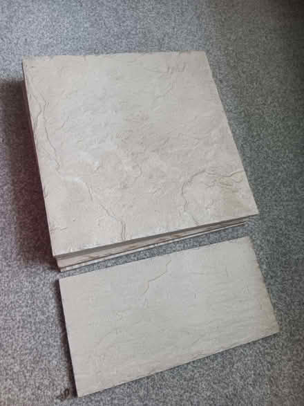 Photo of free Cream textured floor tiles (Coity CF35) #1