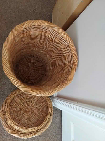 Photo of free Large wicker laundry basket (Altrincham WA15) #2