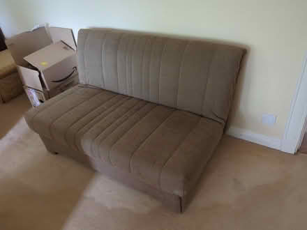 Photo of free Brown sofa bed good condition (West Byfleet GU22) #1