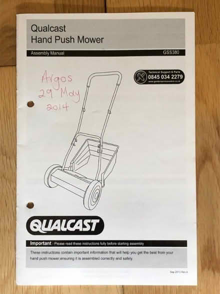 Photo of free Qualcast manual lawnmower with scoop and two strimmers (West End GU24) #3