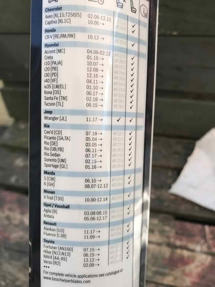 Photo of free Bosch windscreen wiper blade (Nesscliffe SY4) #2
