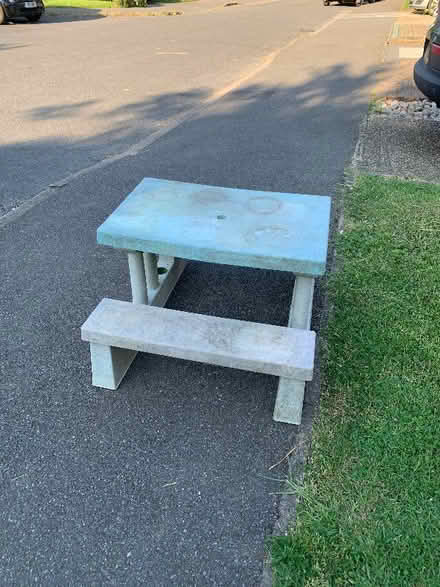 Photo of free Children’s picnic bench (Fleetville AL1) #2