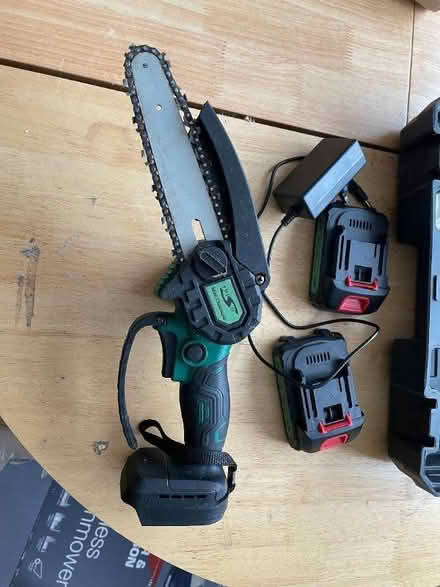 Photo of free Mini cordless chainsaw 6" blade (Bromborough Pool CH62) #2