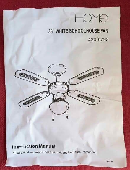Photo of free Ceiling Fan with light (Liss GU33) #3