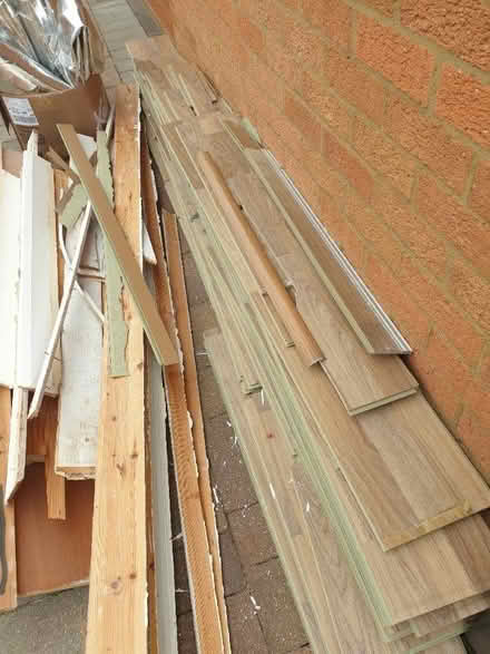 Photo of free Light teak laminate flooring. Approx 12 m2. (Fishers Green SG1) #2