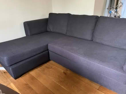 Photo of free Grey 3-seater L-shaped sofa (Walthamstow E17) #1