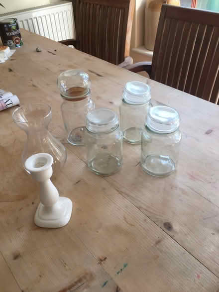 Photo of free Old sweet jars, one candle stick (Gloucester GL2) #1
