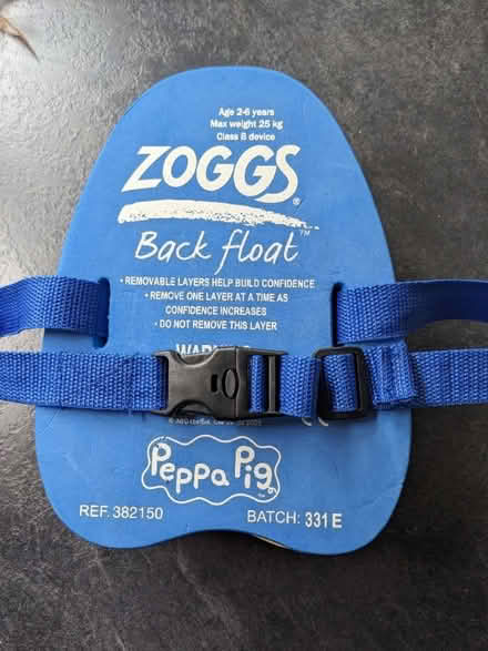 Photo of free Zoggs Back Float Peppa Pig design (Walton) #2