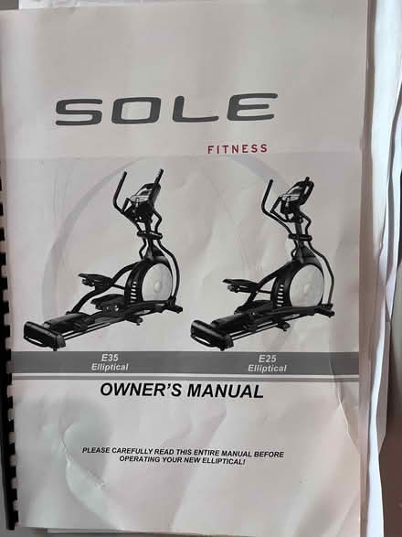 Photo of free Sole e35 Eliptical Machine (Highland Park Woodstock) #1