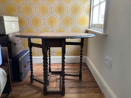 Photo of free Small oak gate leg supper table (Royal Leamington Spa CV32) #1