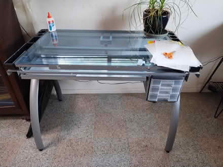 Photo of free Glass artist's table (Grant/Swan) #1