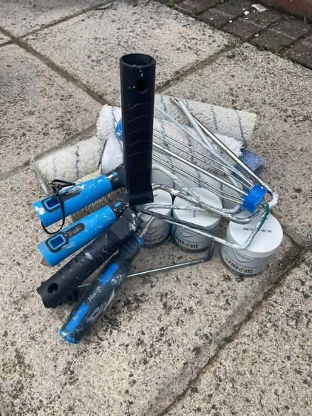 Photo of free Half used paints and rollers (Pen-y-Lan CF23) #2