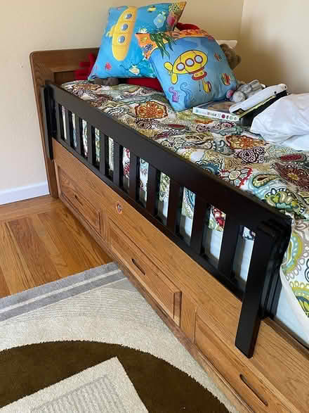 Photo of free Wooden rail for twin bed (El Camino and Distel Drive) #2
