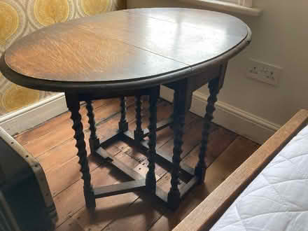 Photo of free Small oak gate leg supper table (Royal Leamington Spa CV32) #3