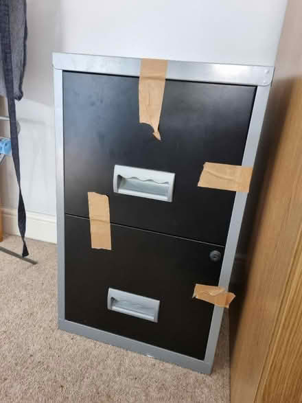 Photo of free Filing cabinet - lock broken (S18)