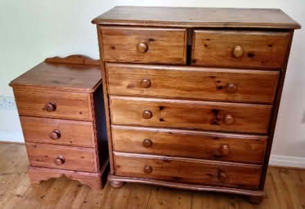Photo of free Chest of drawers + bedside cabinet (Kendal) #1