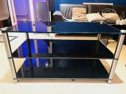 Photo of free TV and Audio stand - Glass and Chrome (Headington OX3) #1