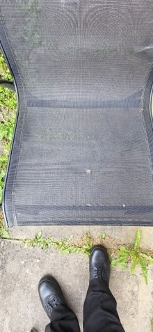 Photo of free Black stackable chair , 2 cig burns on the seats but usable, clean (Great Moor SK3) #2