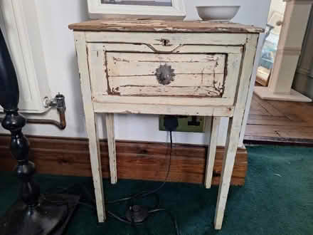 Photo of free Small bedside table with distressed finish. (St Leonards Green TN38) #1