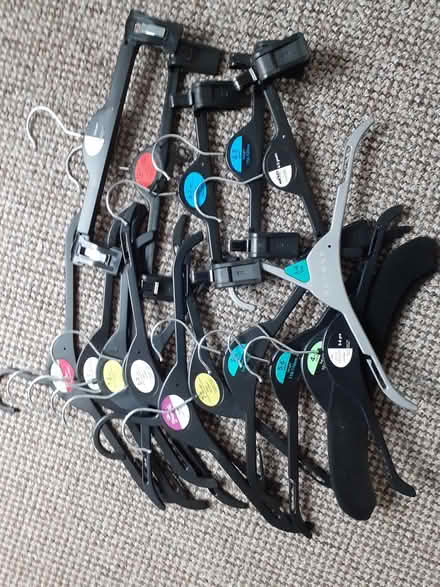 Photo of free Children's plastic clothes hangers (Styvechale, Coventry) #1