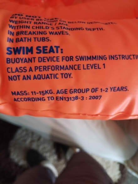 Photo of free Swim seat x2 (Corsham) #2