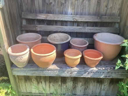 Photo of free Assortment of clay planters (Barnet, Stirling Corner WD6) #1