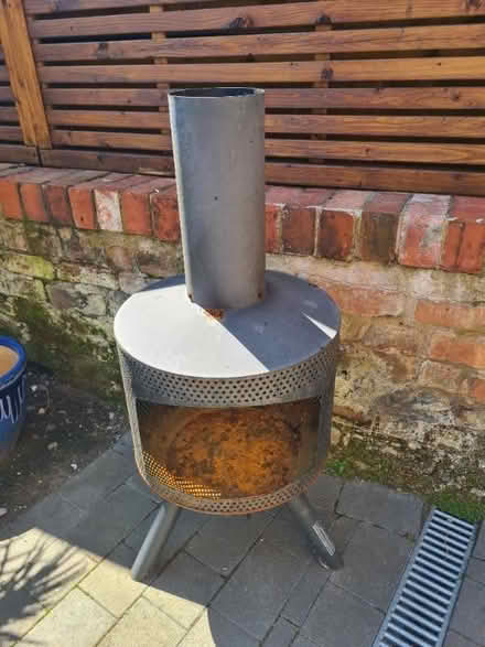 Photo of free Black Metal Chiminea / Fire Pit (Crosby L23) #1