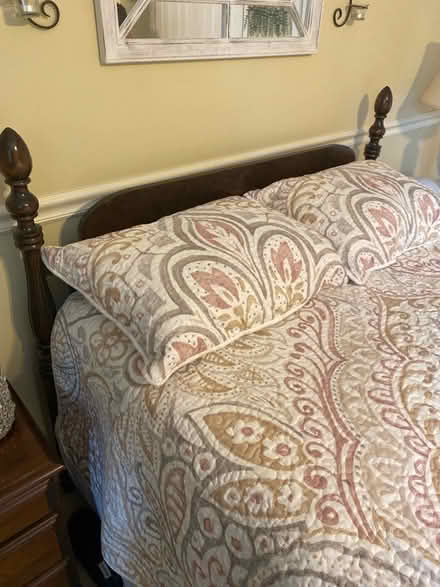 Photo of free Full size bed frame/headboard (Oakland) #4