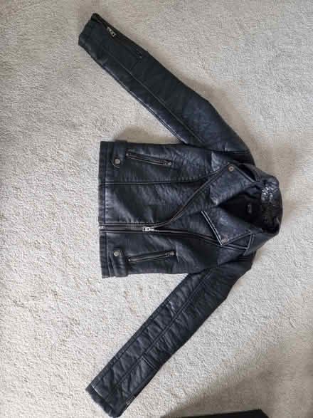 Photo of free Topshop size 6 ladies fake leather jacket (Ugley CM22) #1