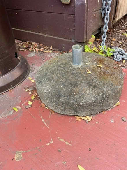 Photo of free Concrete base umbrella stand (West side) #1
