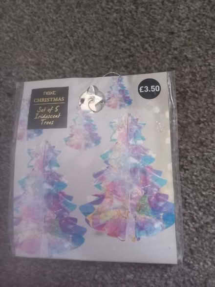 Photo of free 5 iridescent christmas decorations (Tilehurst RG30) #1