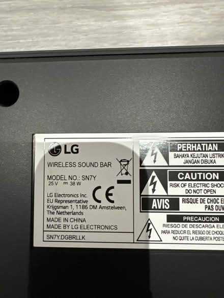 Photo of free LG SN7Y Soundbar (PR8, Birkdale) #4