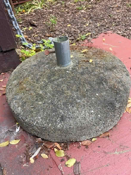 Photo of free Concrete base umbrella stand (West side) #2