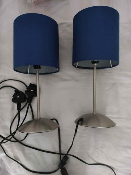 Photo of free 2 Blue ike lamps (Bermondsey station, SE16 4) #1