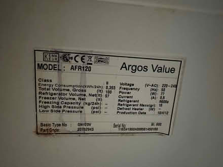 Photo of free Under counter fridge (Hayling island) #1