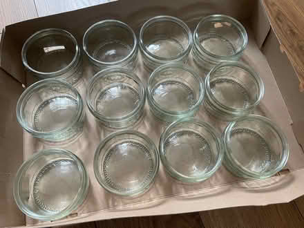 Photo of free 12 nos. clean thick glass container (Cheam Village SM3) #1