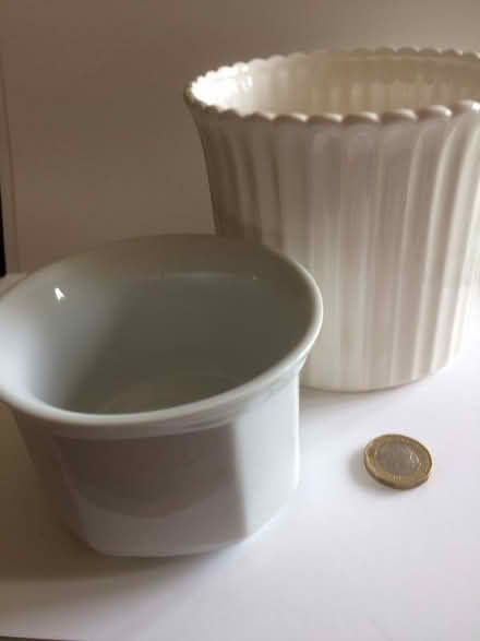 Photo of free 2 x Ceramic Planters (St James, South Elmham IP19) #2
