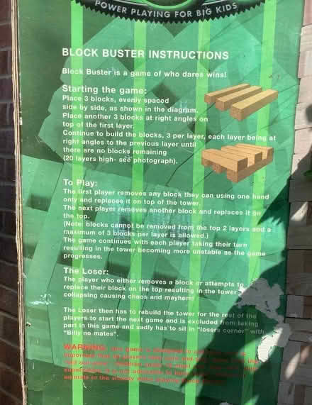 Photo of free Block Buster - Garden game (Brickhill MK41) #3