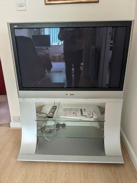 Photo of free 37" Panasonic TV with stand (Harrogate HG2) #1