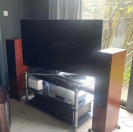 Photo of free TV and Audio stand - Glass and Chrome (Headington OX3) #4