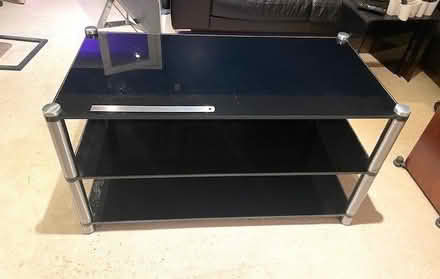 Photo of free TV and Audio stand - Glass and Chrome (Headington OX3) #3