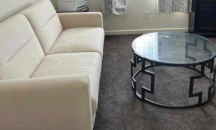 Photo of free Glass coffee table and sofa bed (South of Visalia) #1