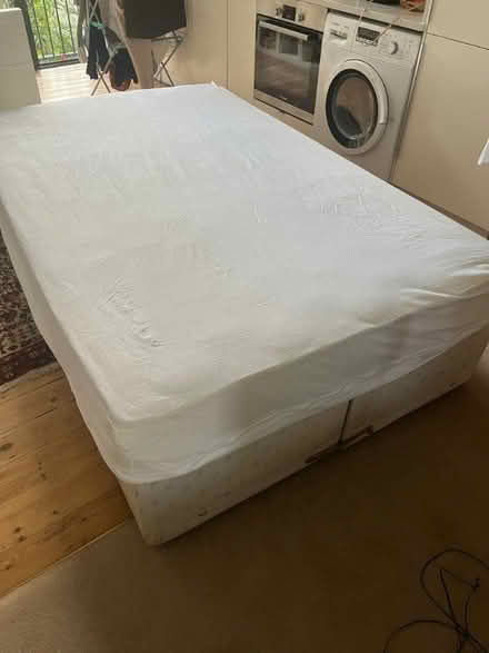 Photo of free Small Double Divan Bed with Drawers and Mattress (Shepherds Bush W6)