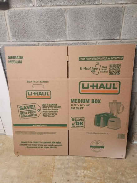 Photo of free Moving boxes: 2 medium & 3 large (Ledroit Park) #1