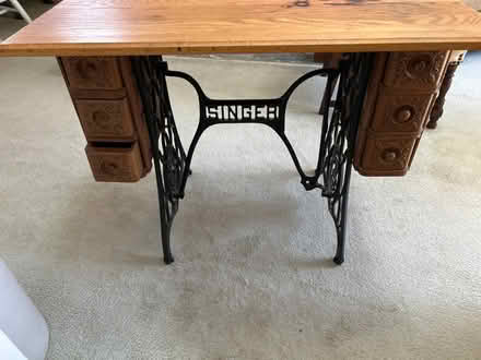 Photo of free Singer Sewing Machine base/DESK (Bridgeport -Brooklawn section) #1