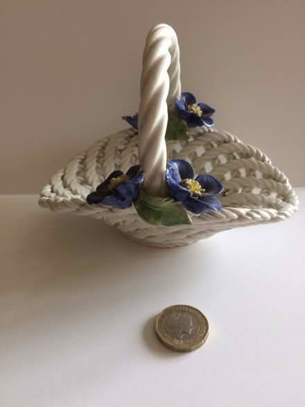 Photo of free Capodemonte Style Lattice Ceramic Basket (St James, South Elmham IP19) #3