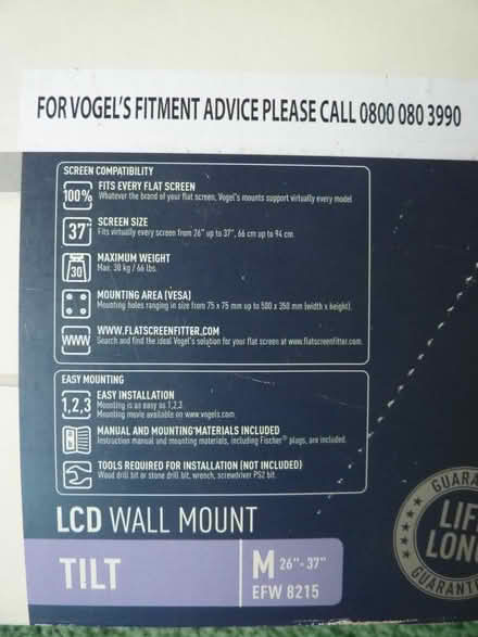Photo of free TV wall mount (Congleton CW12) #3