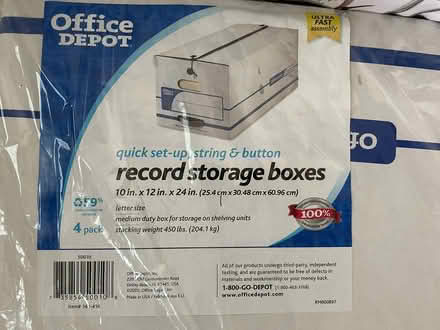 Photo of free Bankers Boxes - Unused (Cleveland Park) #3